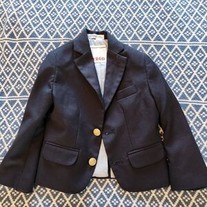 Izod size 3T suit jacket or blazer. Navy blue with gold buttons.